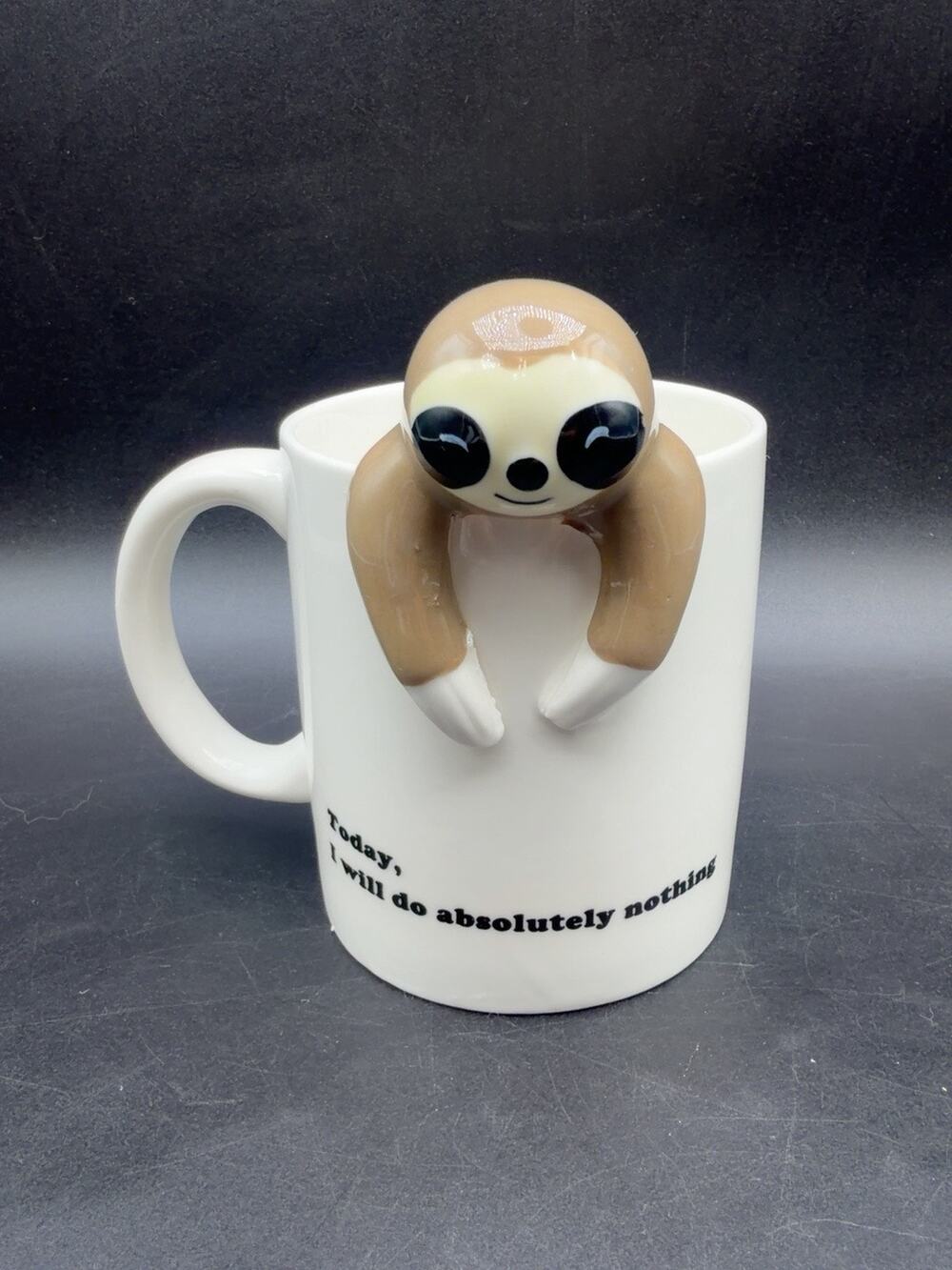 Decodyne 3D Sloth Mug Today I Will Do Absolutely Nothing Coffee Cup 12 Oz
